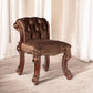 18" Solid Manufactured Wood and Fabric Bar Chair
