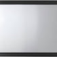 36" Black Wood Dresser Mount Framed Mirror