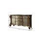 71" Gold Solid Wood Dresser