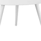 14" White Aluminum End Table