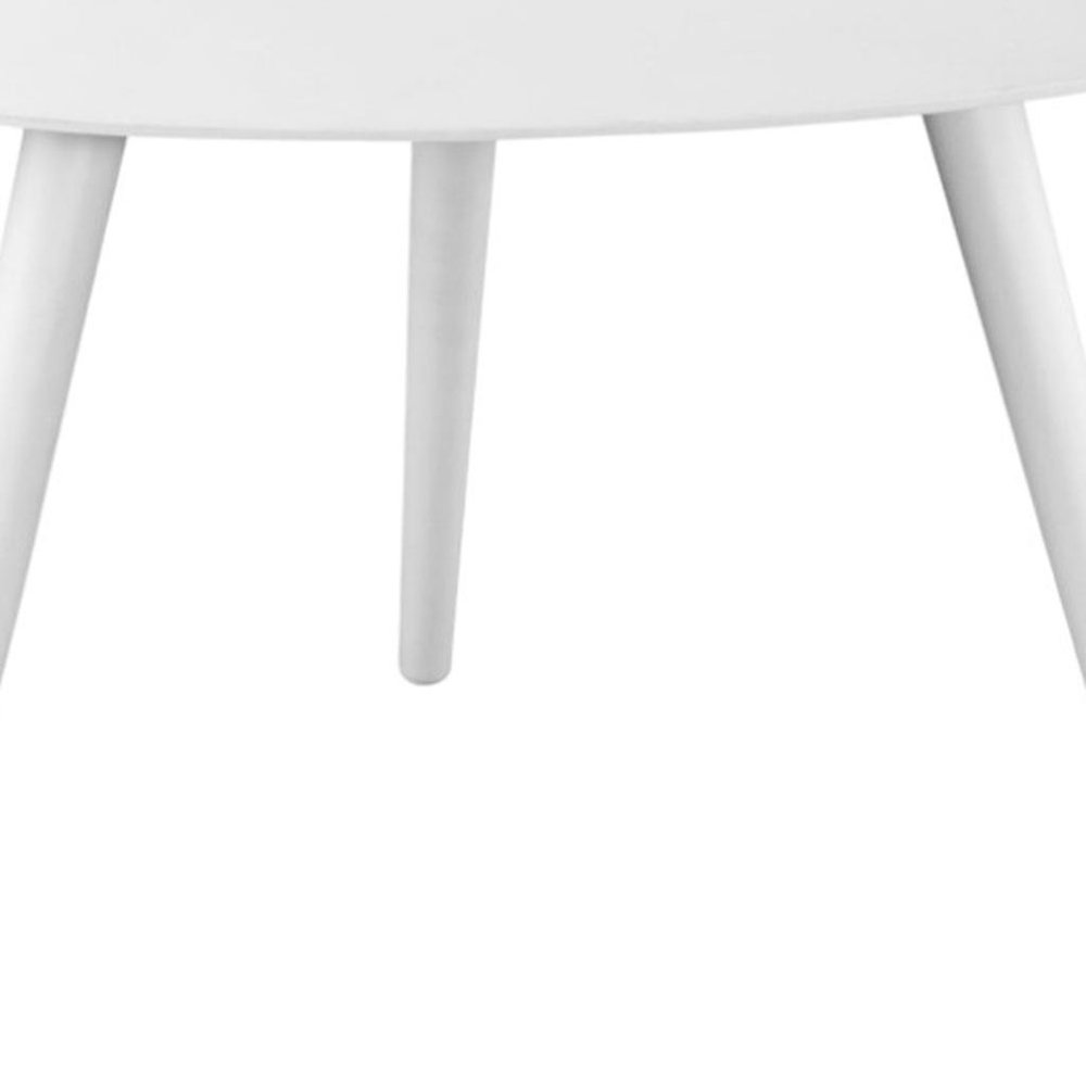 14" White Aluminum End Table