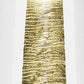 11" Clear And Gold Cylinder Lead Free Crystal Table Vase
