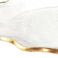 10" Clear And Gold Glass Platter