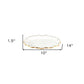 10" Clear And Gold Glass Platter