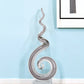 20" Clear and Brown Murano Glass Modern Abstract Tabletop Sculpture