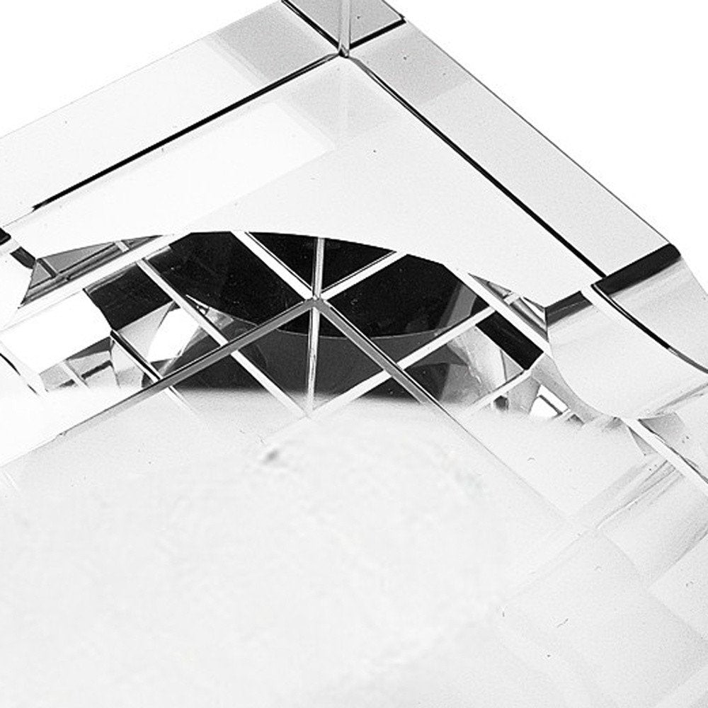 5" Clear Crystal Square Cigar Ash Tray