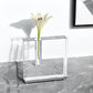 6" Clear Square Lead Free Crystal Bud Vase