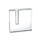 6" Clear Square Lead Free Crystal Bud Vase