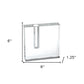 6" Clear Square Lead Free Crystal Bud Vase