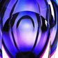 10" Purple Cylinder Crystal Glass Table Vase