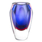 6" Clear And Purple Crystal Glass Table Vase