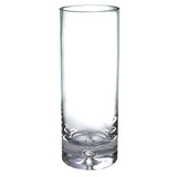 11" Clear Cylinder Crystal Table Vase