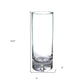 11" Clear Cylinder Crystal Table Vase