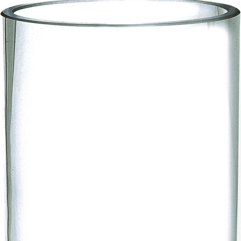 11" Clear Cylinder Crystal Table Vase