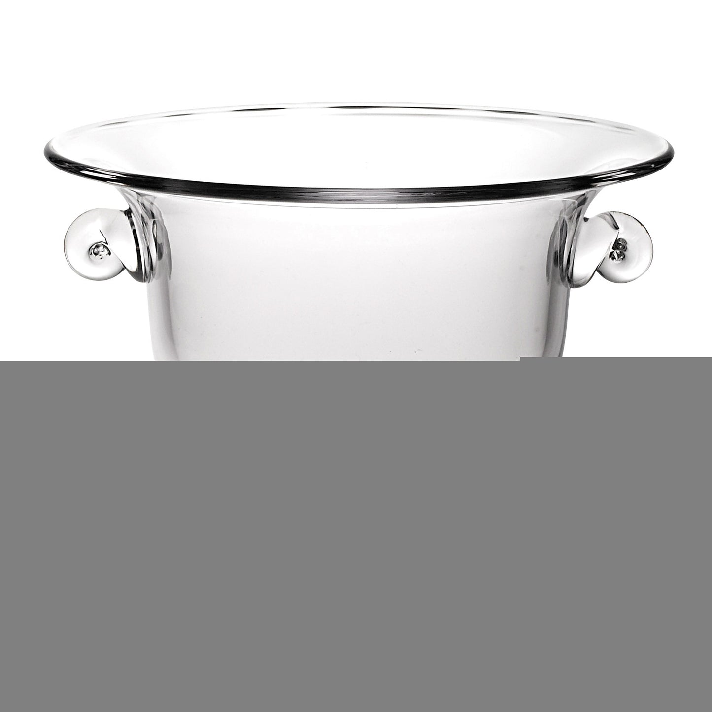 13" Clear Lead Free Crystal Round Pedestal Centerpiece Bowl With Handles