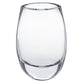 8" Clear Oval Crystal Glass Table Vase