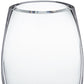 8" Clear Oval Crystal Glass Table Vase