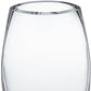 8" Clear Oval Crystal Glass Table Vase