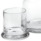 Set of Two Clear Crystal Glass Stemless Carafe And Drinking Glass