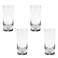Set of Four Clear Mouth Blown Crystal Highball Glasses