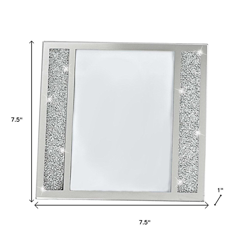 5" x 7" Silver Crystal Tabletop Picture Frame