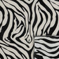 20" Black And White Zebra Iron And Resin Square Hanging Wall Tile