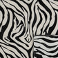 12" Black And White Zebra Iron And Resin Square Hanging Wall Tile
