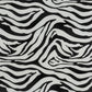 12" Black And White Zebra Iron And Resin Square Hanging Wall Tile
