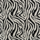 12" Black And White Zebra Iron And Resin Square Hanging Wall Tile