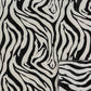 20" Black And White Zebra Iron And Resin Square Hanging Wall Tile