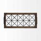 28" Brown Wood Indoor Outdoor Tray With Handles