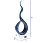 19" Blue and Green Murano Glass Modern Abstract Tabletop Sculpture