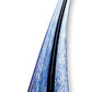 9" Clear and Blue Murano Glass Modern Abstract Tabletop Sculpture