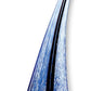 9" Clear and Blue Murano Glass Modern Abstract Tabletop Sculpture