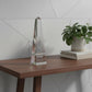 12" Clear Crystal Obelisk Statue