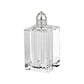 Set of Two Clear And Silver Crystal Pepper Shakers