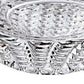Set of Four Clear Crystal Glass Convex Curve Shape Stemless Decanter