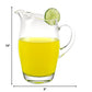 9 Mouth Blown Crystal Barrel Water   Juice Or Iced Tea Pitcher  54 Oz