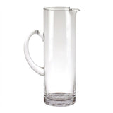 12" Clear Mouth Blown Lead Free Crystal Glass Pitcher