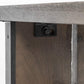 Rectangular Indian Mango Woodbrown Tone Finish W Metal Cladding On The Base Dining Bench