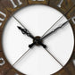57" Round Industrial Brown Wall Clock