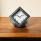 8" Black Ceramic Table Clock