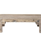 48" Natural Wood Distressed Coffee Table