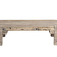 48" Natural Wood Distressed Coffee Table