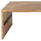 48" Brown Solid Wood Coffee Table