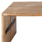 48" Brown Solid Wood Coffee Table