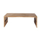 48" Brown Solid Wood Coffee Table