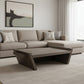 59" Brown Wood Coffee Table
