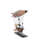 12" Pink And Orange Metal Hand Painted Model Airplane