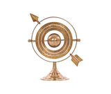 8" Bronze Metal Armillary Sphere Tabletop Sculpture